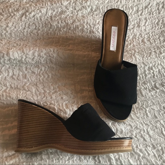 Xhilaration Shoes - NWOT Xhilaration, Wooden Wedge Sandal, sz 8.5